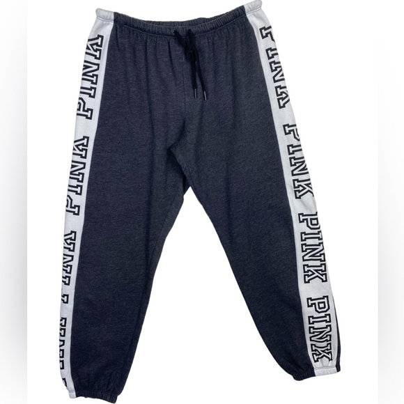 PINK Victoria's Secret Pants - Victoria’s Secret sweat pants joggers tied sides women’s medium